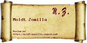 Moldt Zomilla névjegykártya